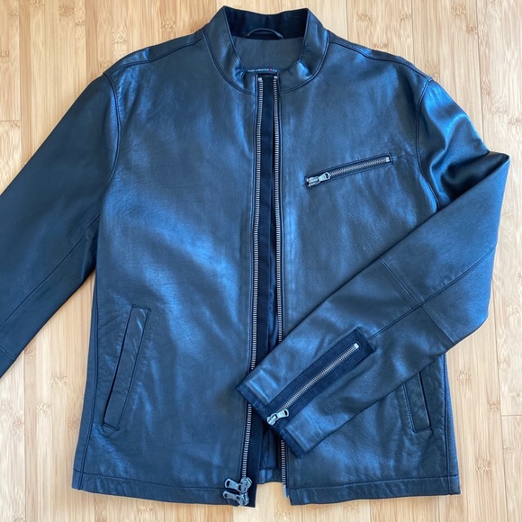 John Varvatos Mens Leather Jacket 